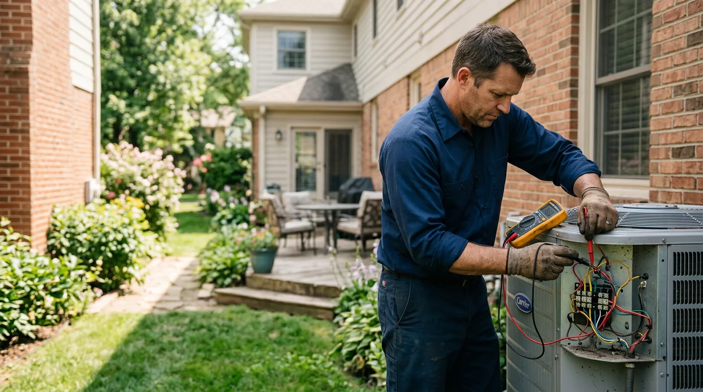 HVAC technician working near Kennewick, WA